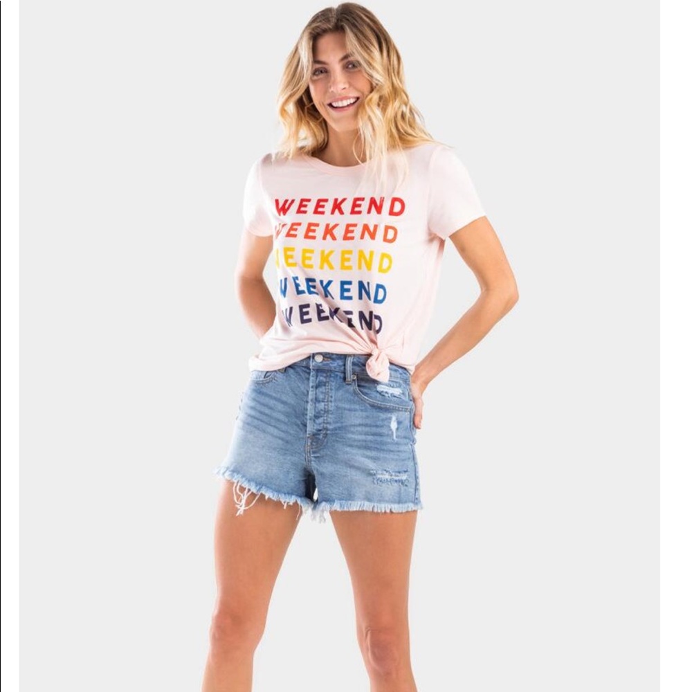 Weekend Colorful Tee💫NEW!!!! 💫 - Picture 5 of 7